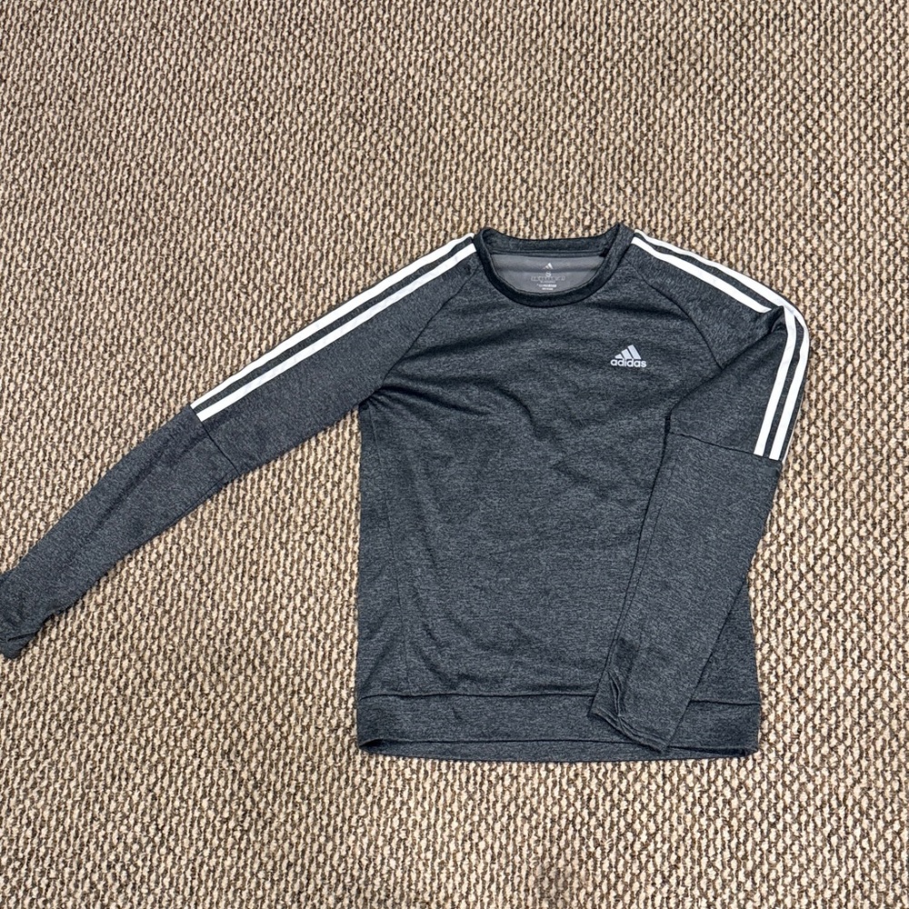 Adidas Charcoal Long Sleeve Tee
